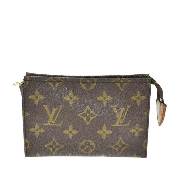 LOUIS VUITTON Poche Toilette 15 Clutch Pouch Bag Monogram Leather M47546 69KB097 - Picture 1 of 15